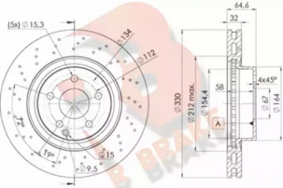 R BRAKE 78rbd22592 -  Тормозной диск